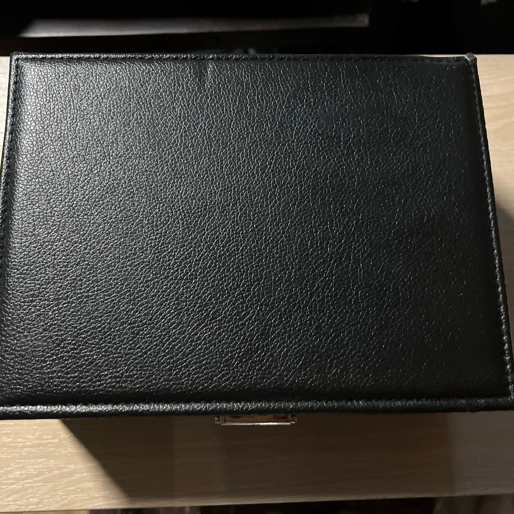 Black Leather Jewelry Box